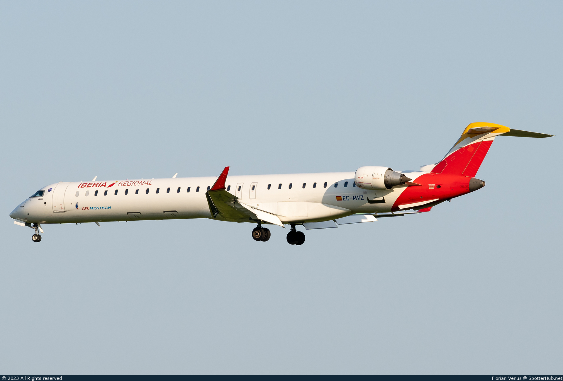 Photo of EC-MVZ - Bombardier CRJ-1000 operated by Iberia Regional (opb Air Nostrum)