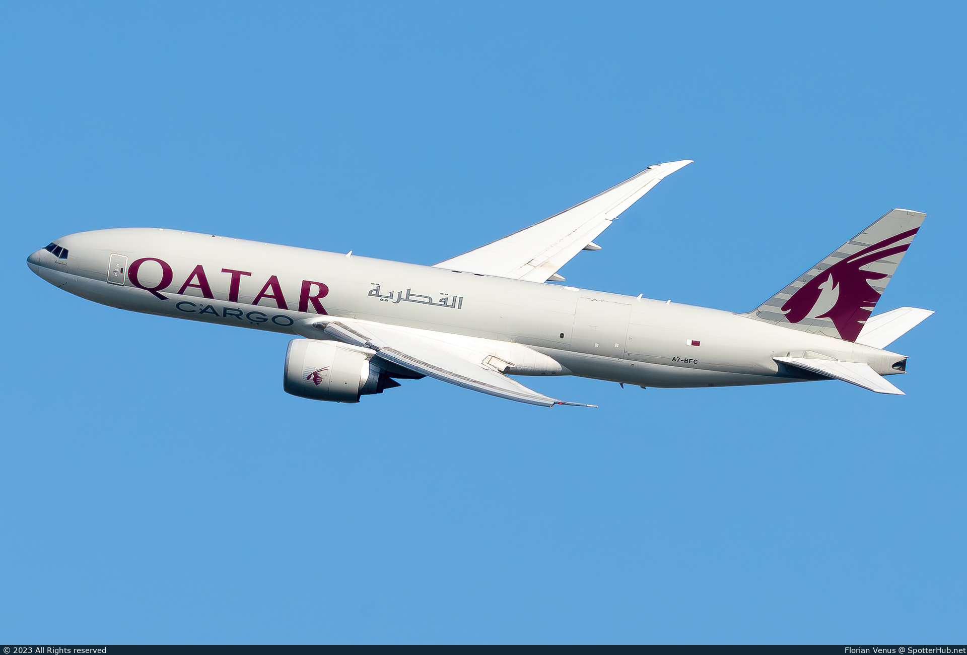 Photo of A7-BFC - Boeing 777-FDZ operated by Qatar Airways Cargo