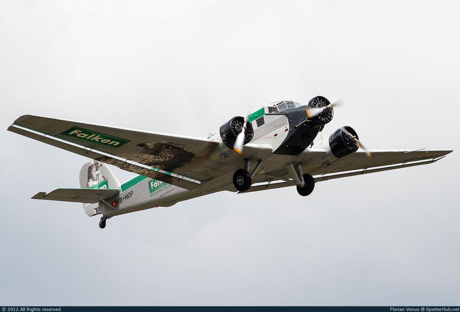 Photo of HB-HOP - Junkers Ju 52/3mg4e operated by Ju-Air
