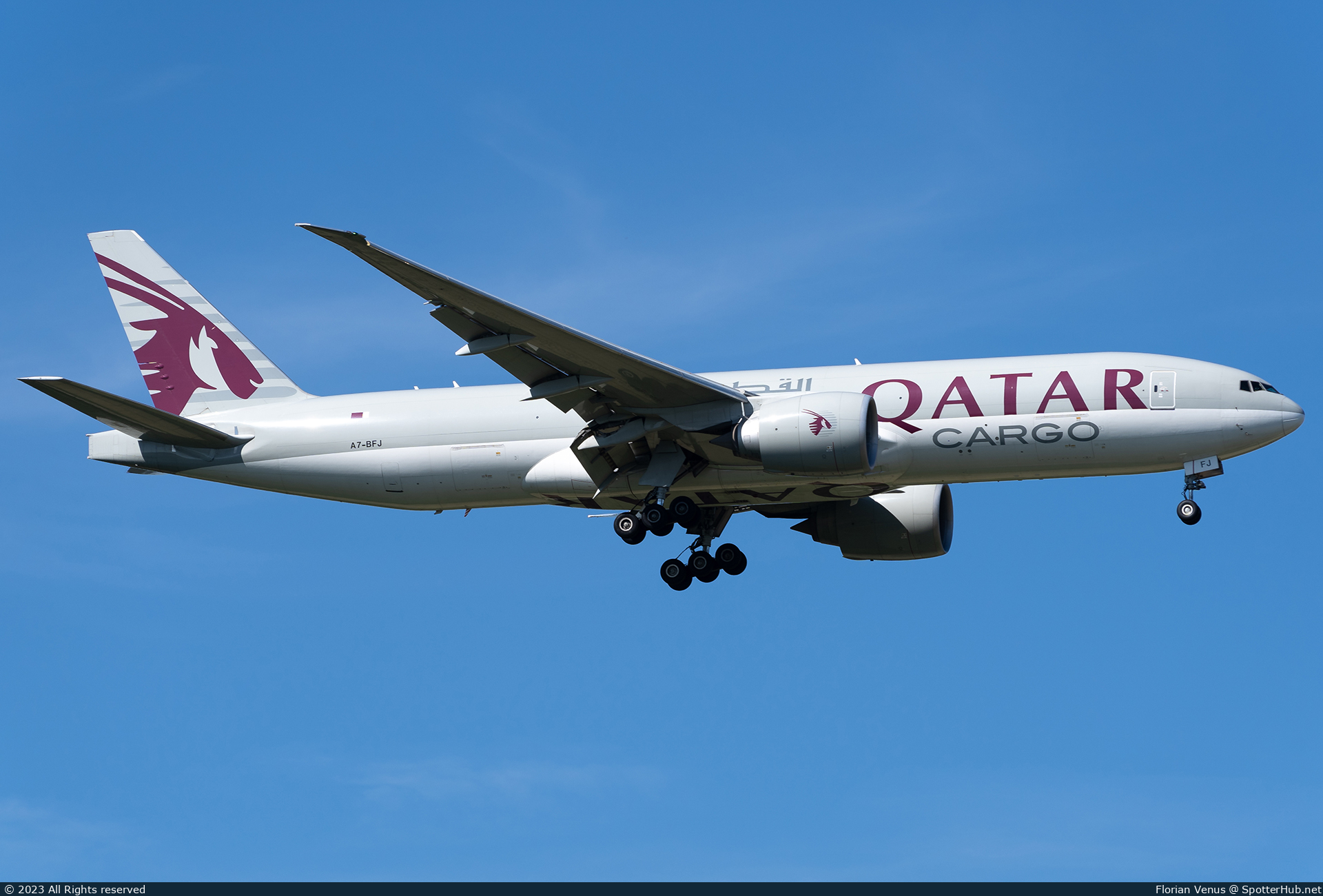 Photo of A7-BFJ - Boeing 777-FDZ operated by Qatar Airways Cargo