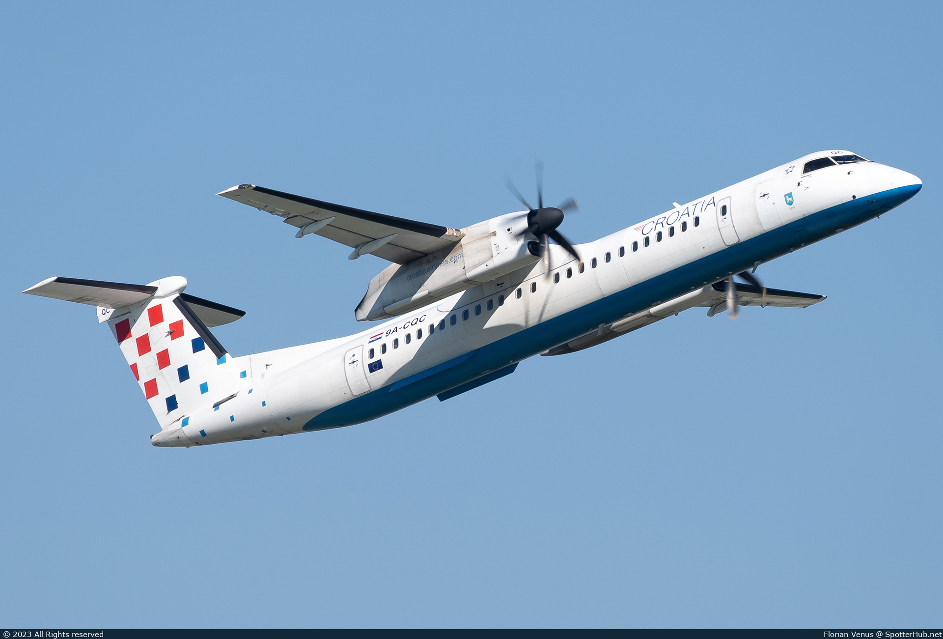 Photo of 9A-CQC - Bombardier DHC-8-402 Dash 8 Q400 operated by Croatia Airlines