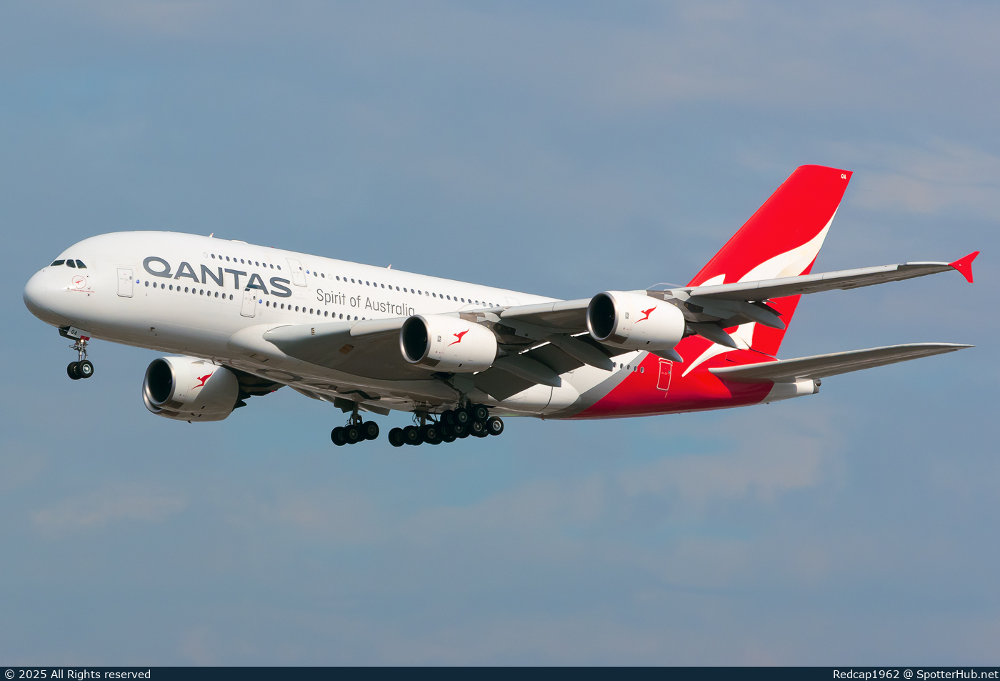 Photo of VH-OQA - Airbus A380-842 operated by Qantas