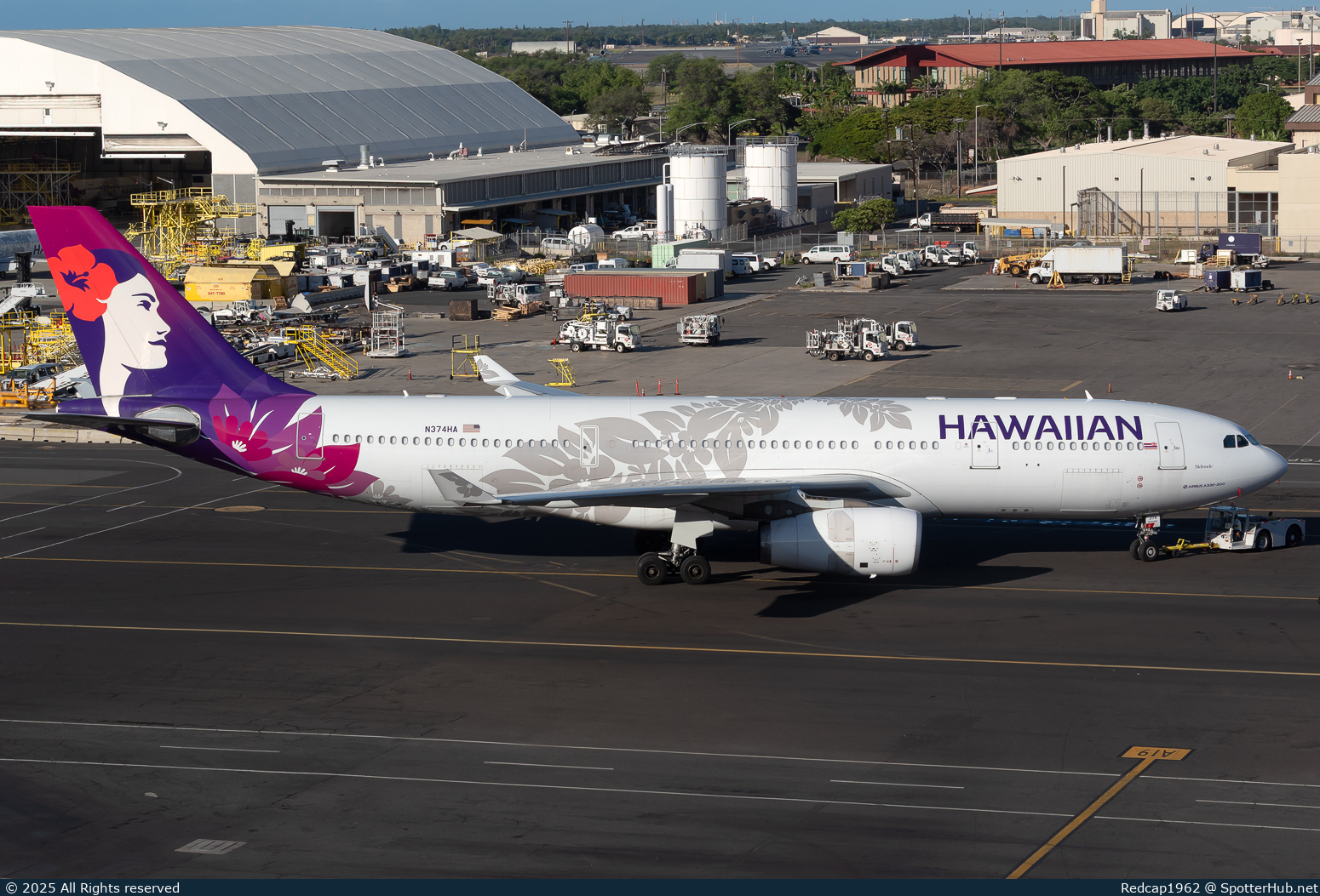 Photo of N374HA - Airbus A330-243 operated by Hawaiian Airlines