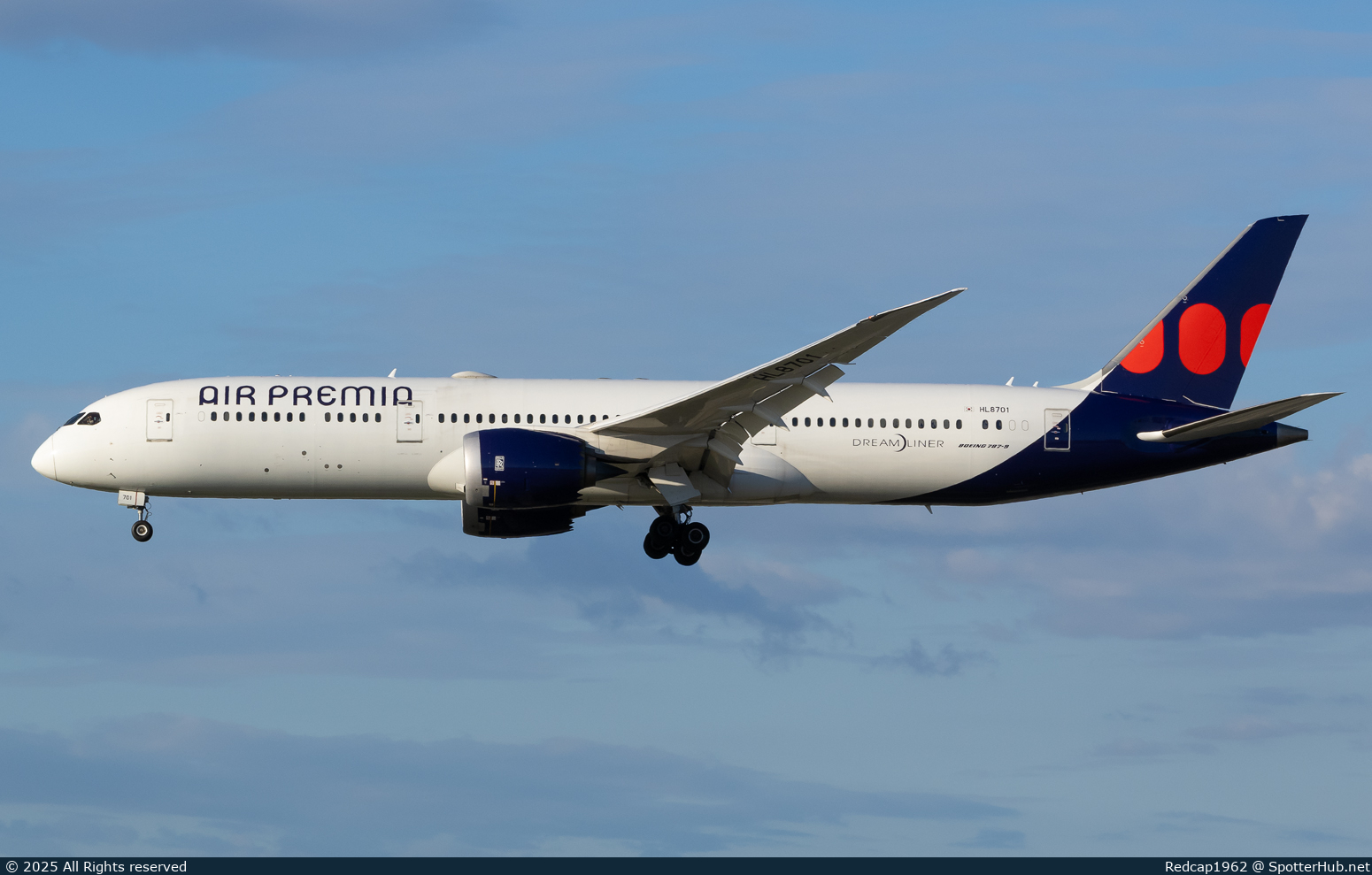 Photo of HL8701 - Boeing 787-9 Dreamliner operated by Air Premia