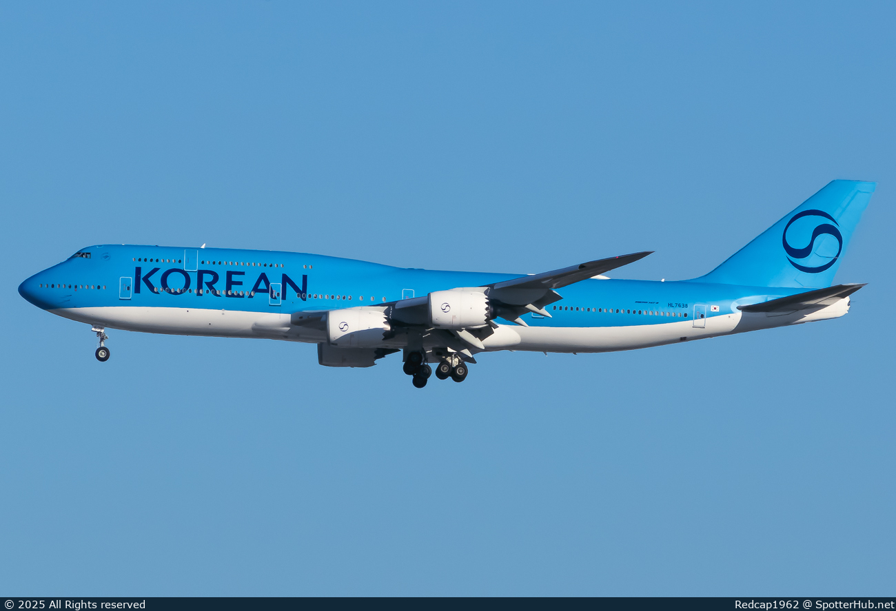 Photo of HL7638 - Boeing 747-8B5 operated by Korean Air