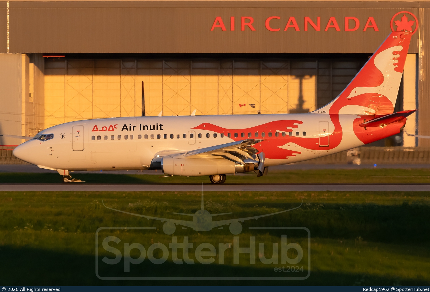 Photo of C-GAIG - Boeing 737-2S2C(Adv) operated by Air Inuit
