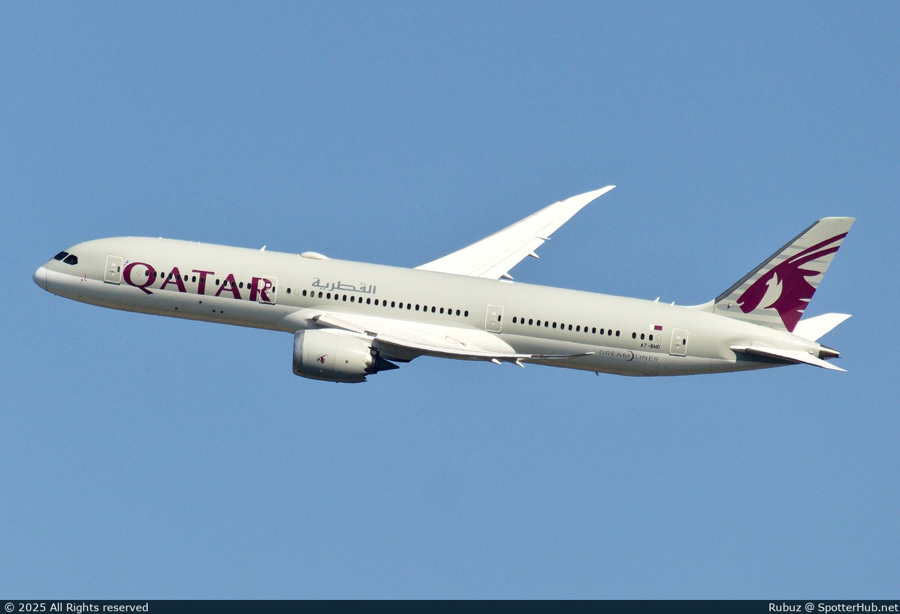 Photo of A7-BHD - Boeing 787-9 Dreamliner operated by Qatar Airways
