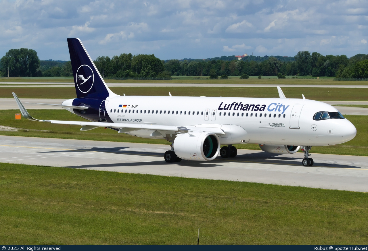 Photo of D-AIJP - Airbus A320-271N operated by Lufthansa City Airlines