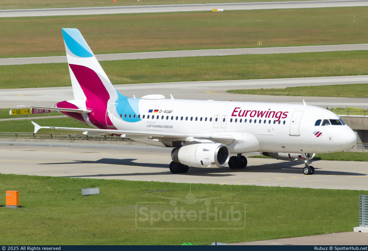 Photo of D-AGWF - Airbus A319-132 operated by Eurowings