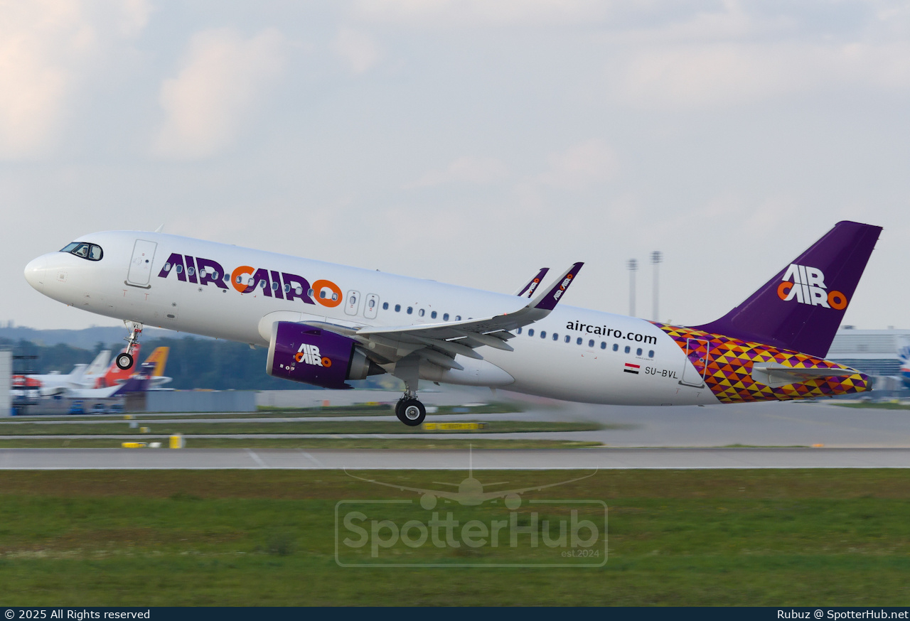 Photo of SU-BVL - Airbus A320-251N operated by Air Cairo