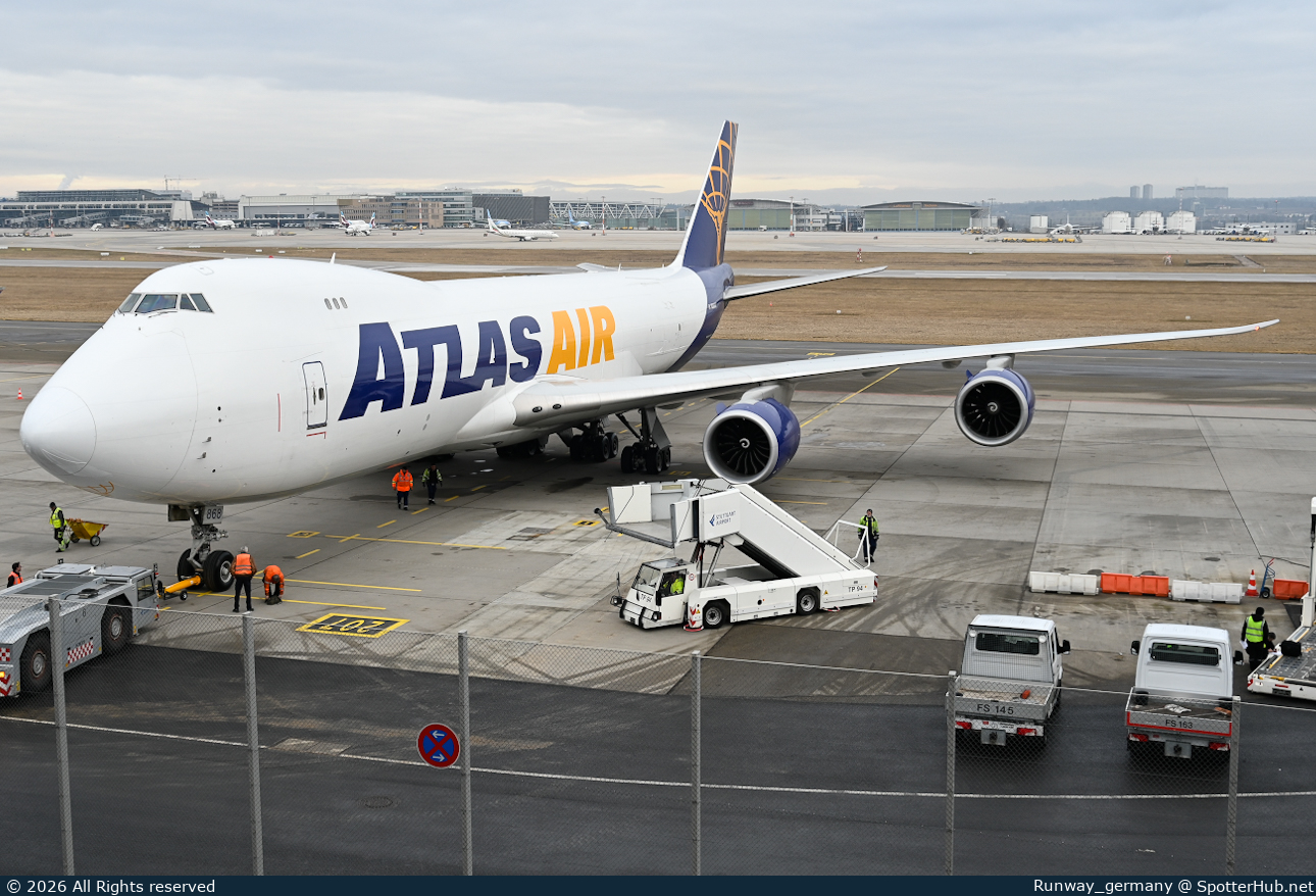 Photo of N868GT - Boeing 747-83QF operated by Atlas Air