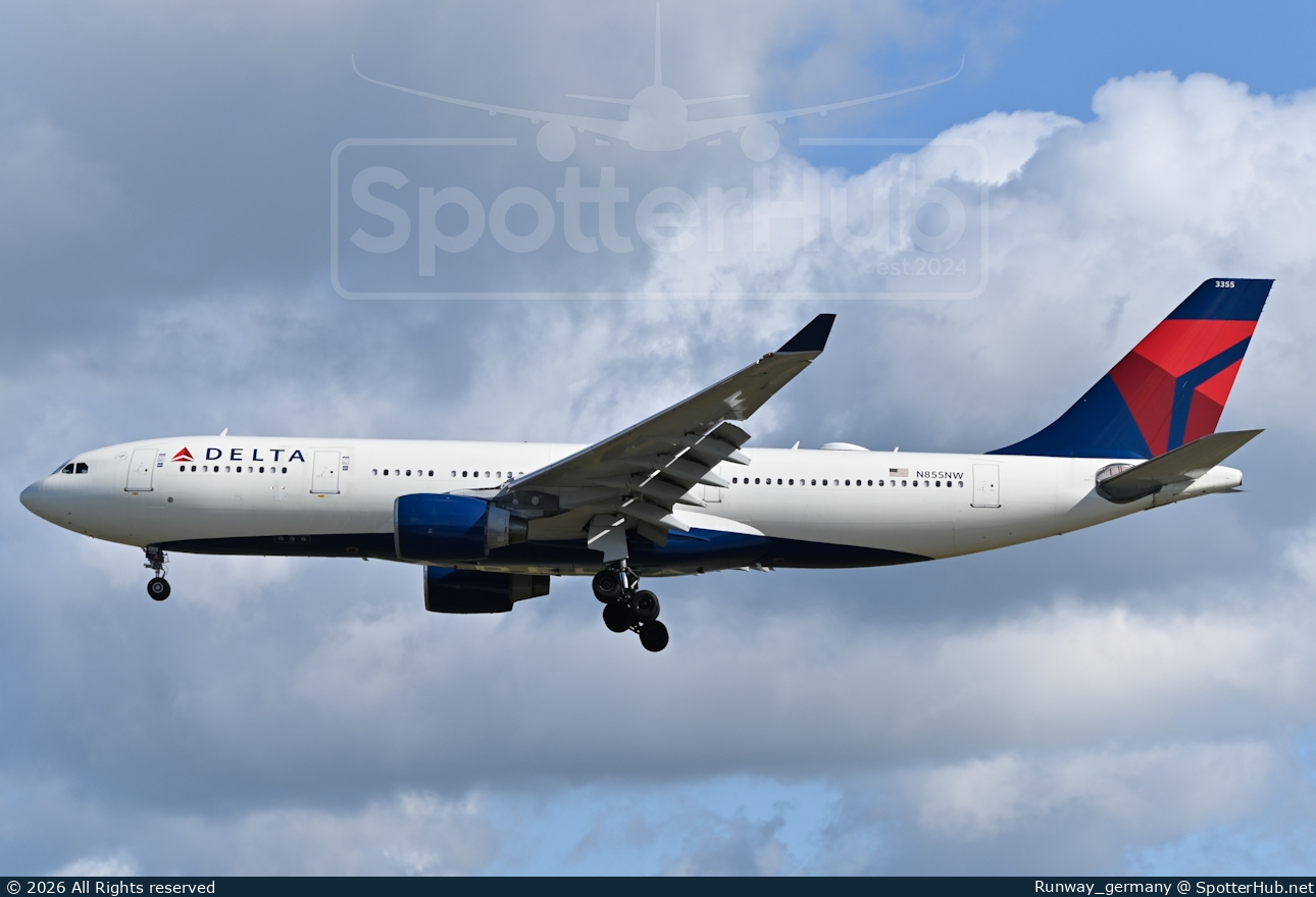 Photo of N855NW - Airbus A330-223 operated by Delta Air Lines