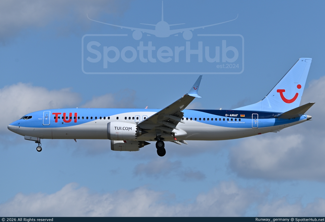 Photo of D-AMAF - Boeing 737 MAX 8 operated by TUIfly