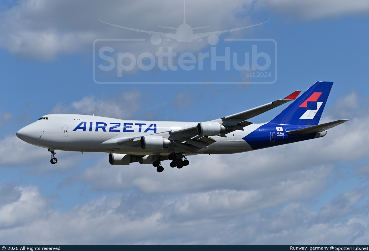 Photo of HL7419 - Boeing 747-48EF operated by AirZeta