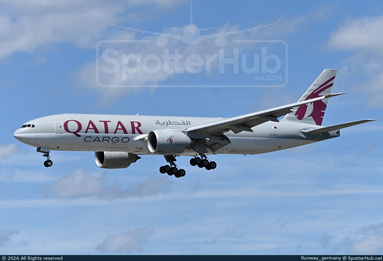 Photo of A7-BFC - Boeing 777-FDZ operated by Qatar Airways Cargo