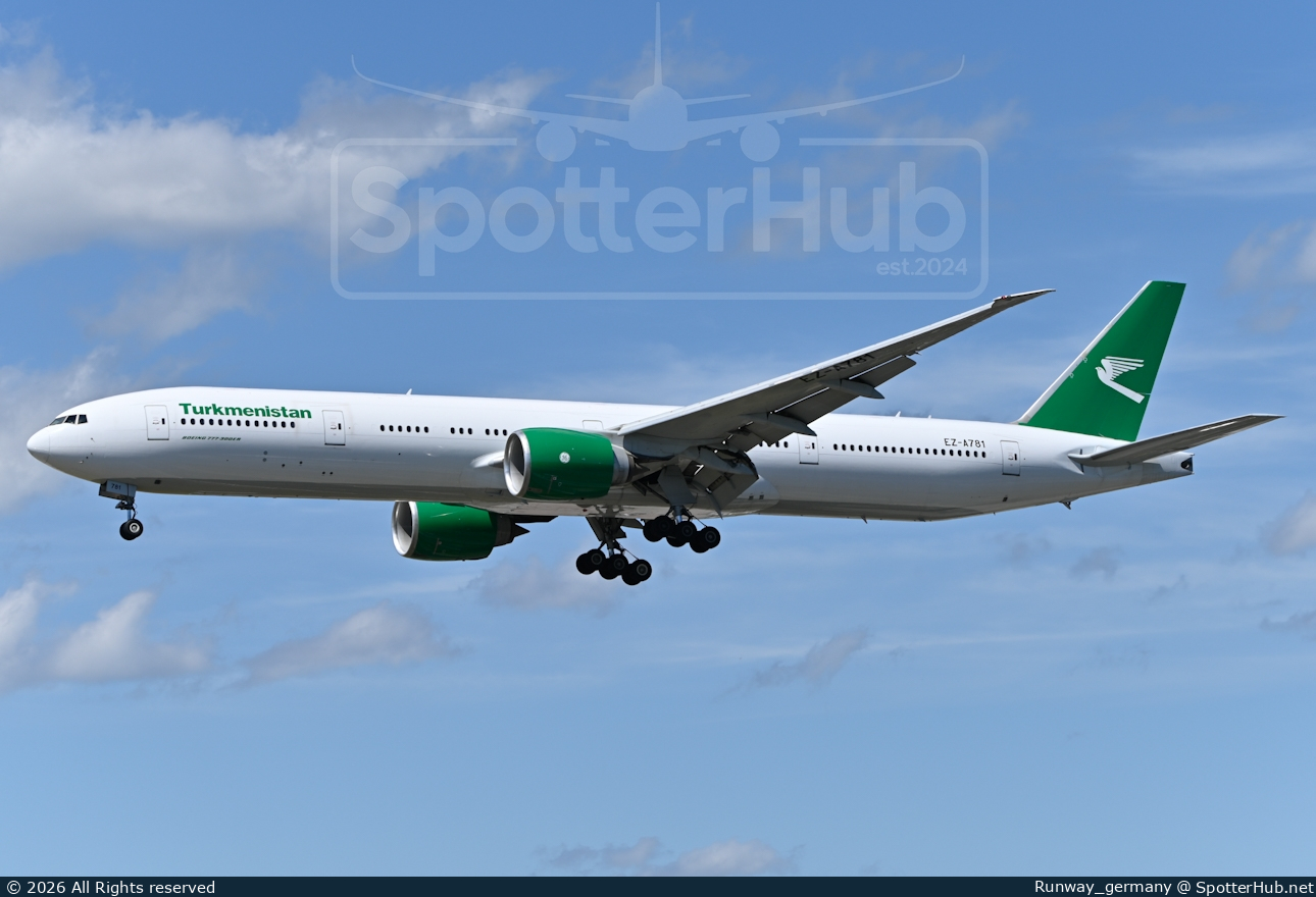 Photo of EZ-A781 - Boeing 777-367(ER) operated by Turkmenistan Airlines