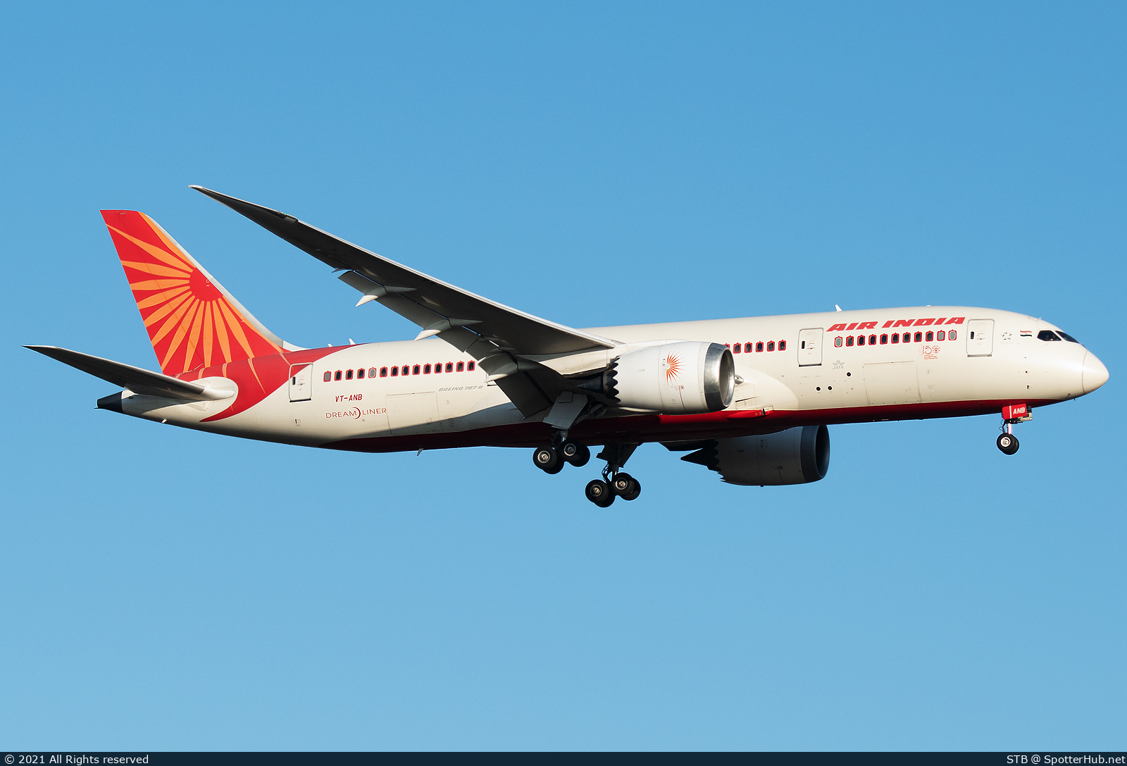 Photo of VT-ANB - Boeing 787-8 Dreamliner operated by Air India