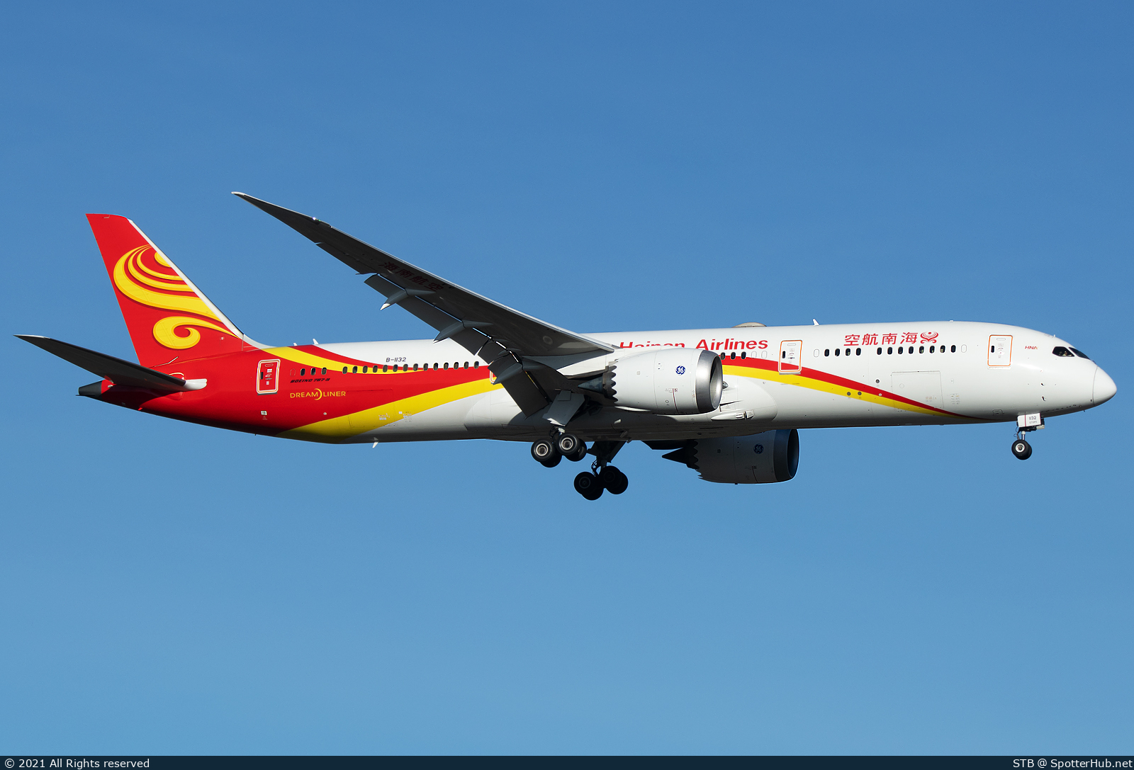 Photo of B-1132 - Boeing 787-9 Dreamliner operated by Hainan Airlines