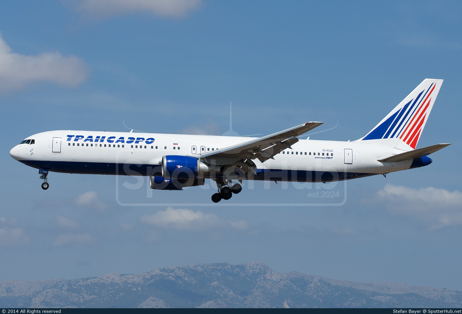 Photo of EI-RUZ - Boeing 767-3Q8(ER) operated by Transaero