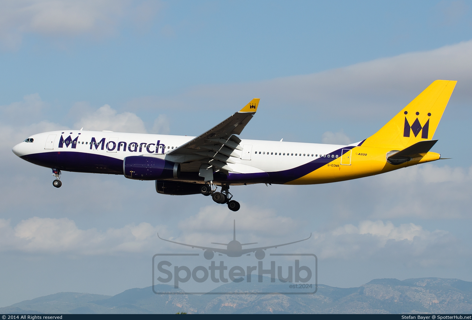 Photo of G-EOMA - Airbus A330-243 operated by Monarch Airlines