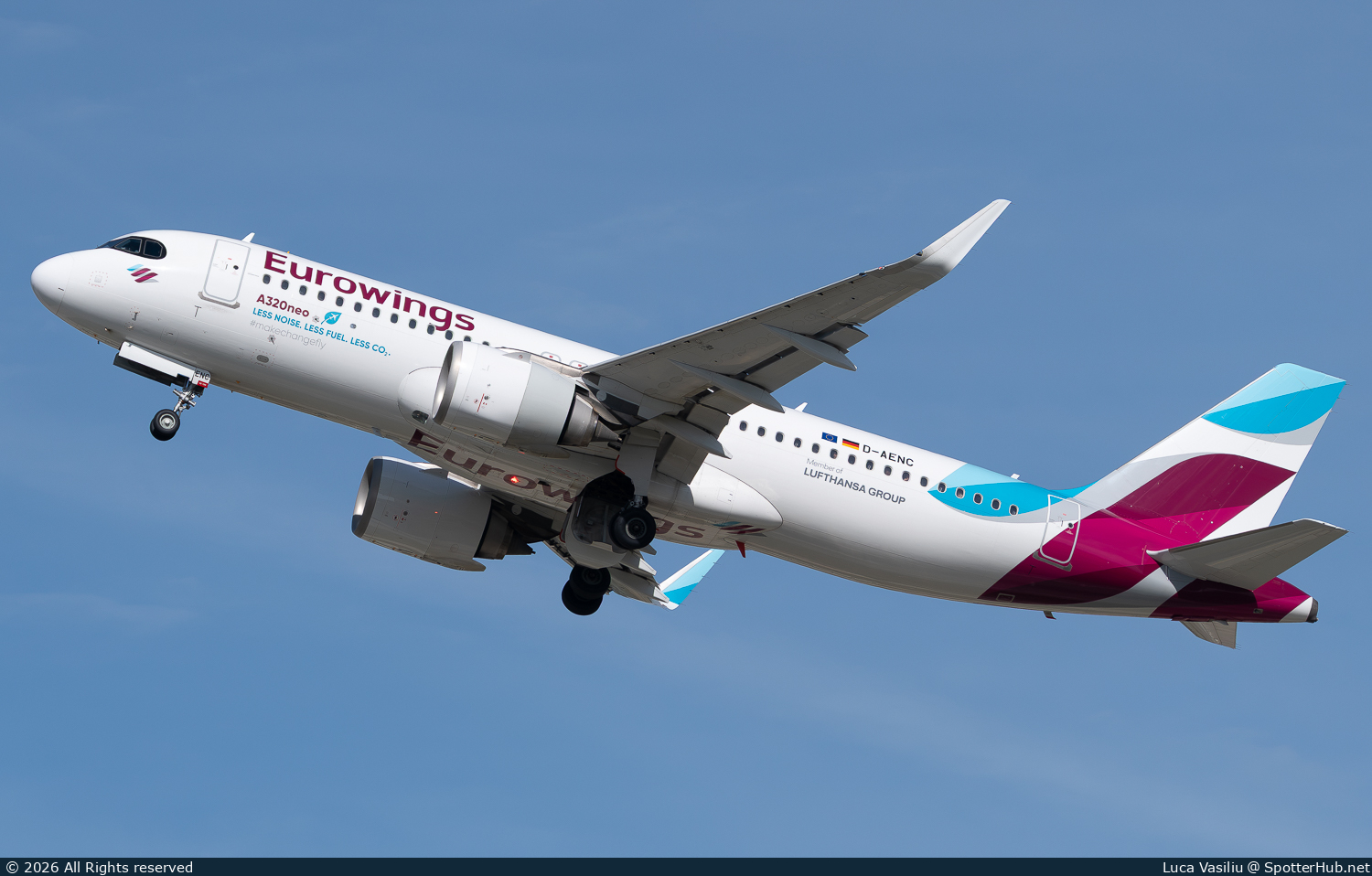Photo of D-AENC - Airbus A320-251N operated by Eurowings
