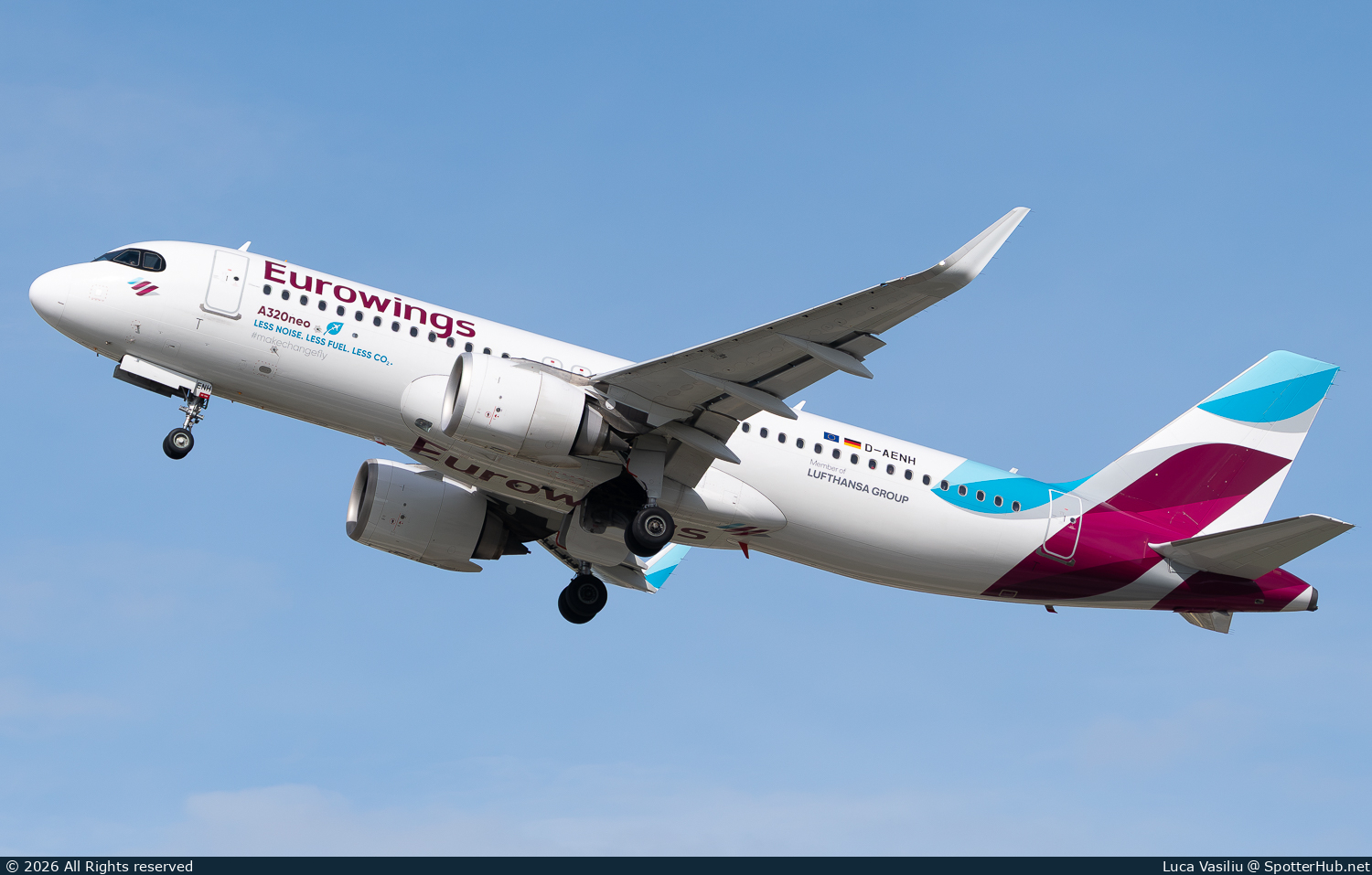 Photo of D-AENH - Airbus A320-251N operated by Eurowings