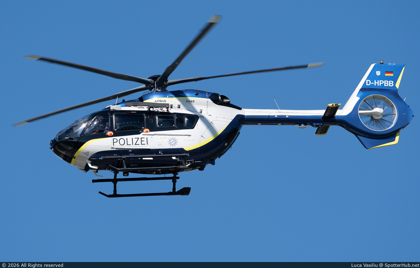 Photo of D-HPBB - Airbus Helicopters H145 operated by German Police - Hubschrauberstaffel Bayern