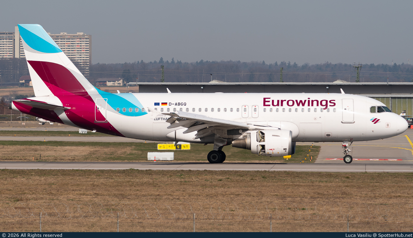 Photo of D-ABGQ - Airbus A319-112 operated by Eurowings