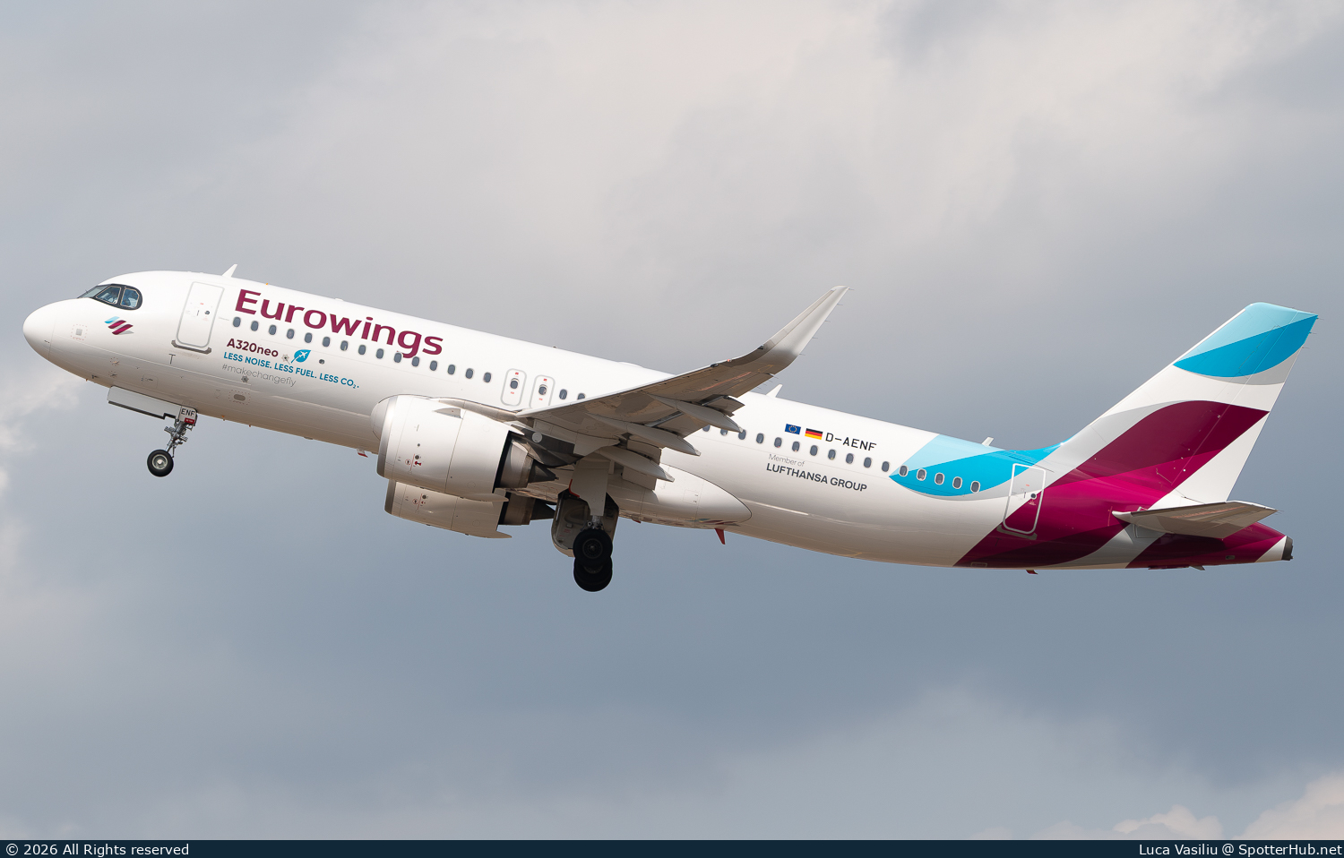 Photo of D-AENF - Airbus A320-251N operated by Eurowings