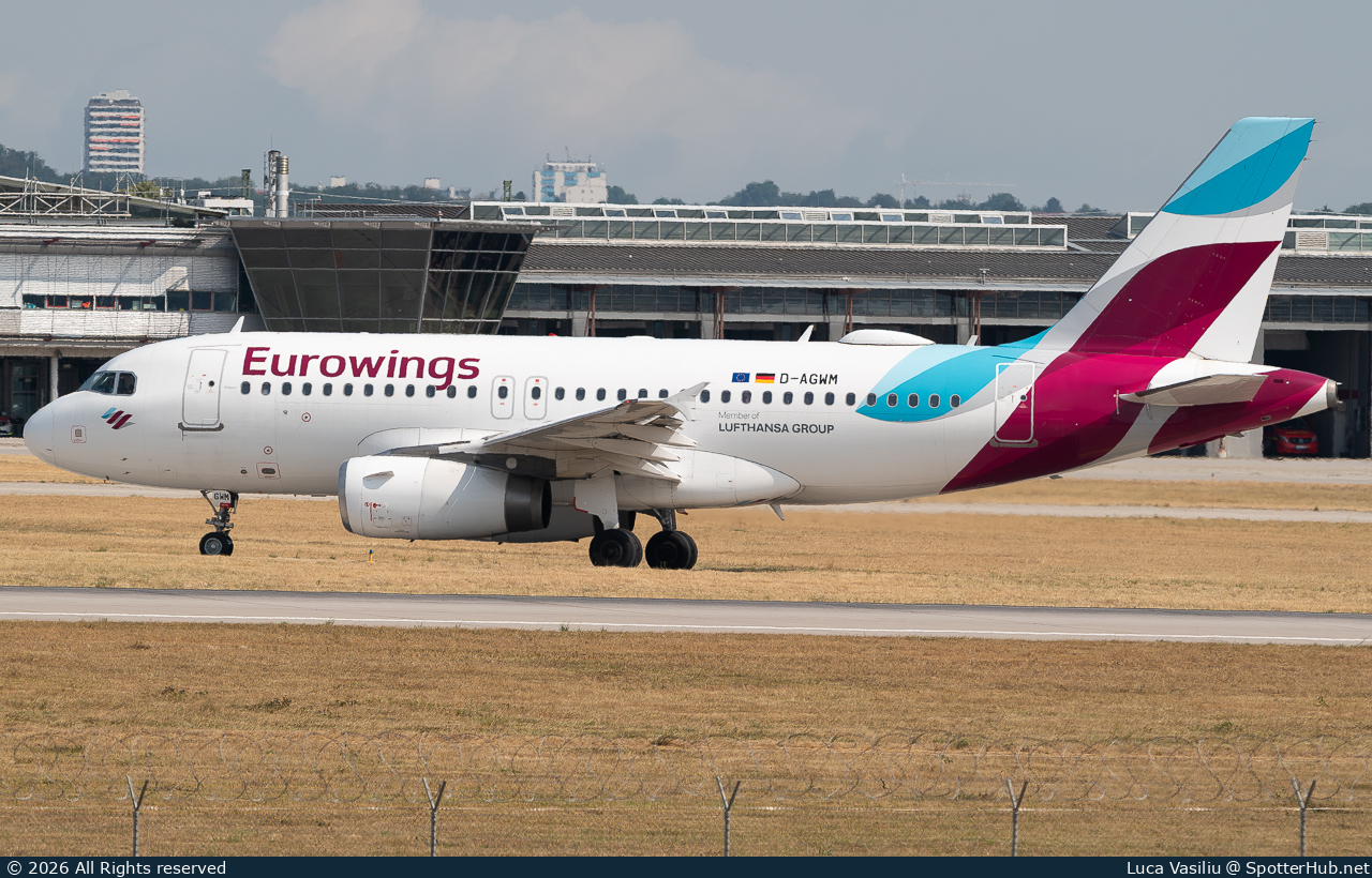 Photo of D-AGWM - Airbus A319-132 operated by Eurowings