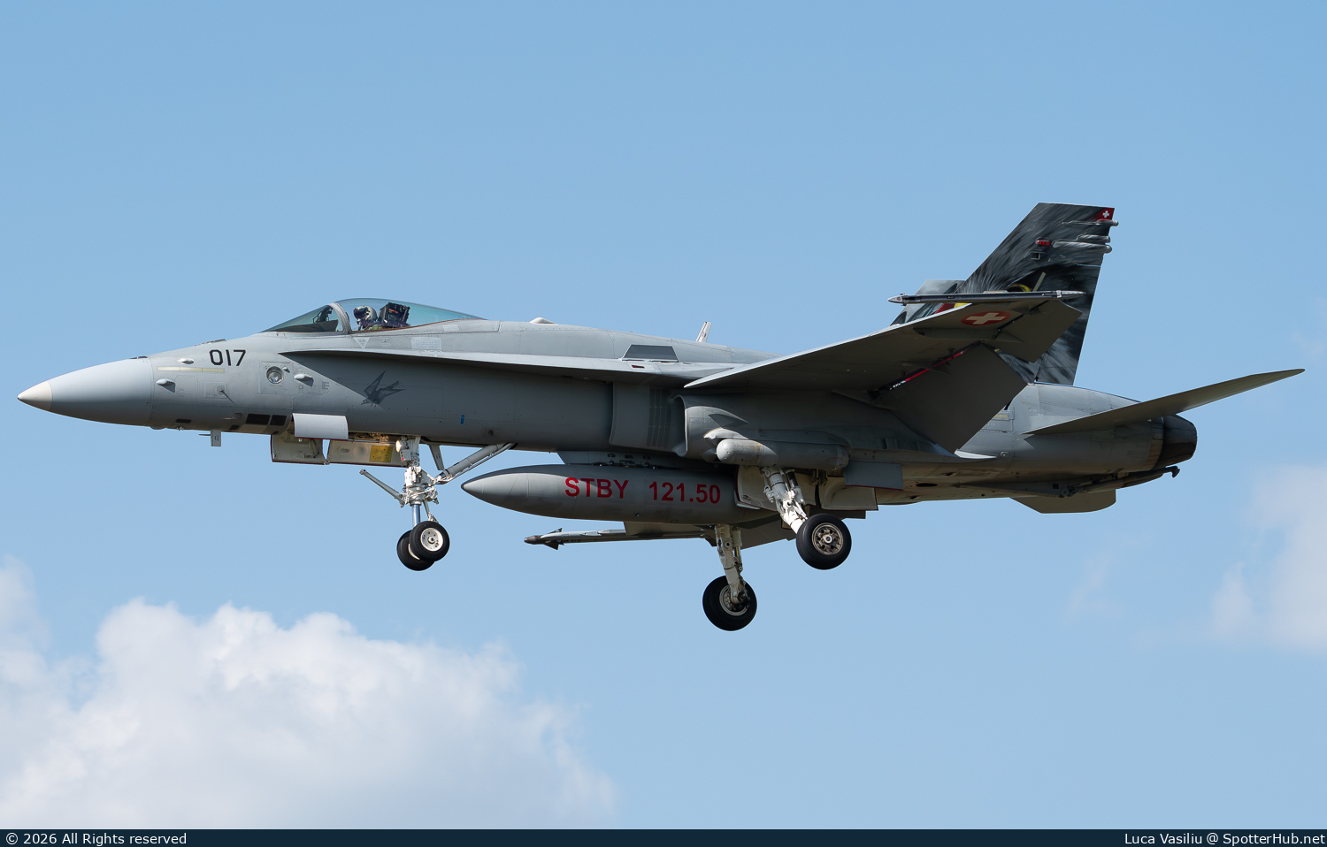 Photo of J-5017 - McDonnell Douglas F/A-18C Hornet operated by Swiss Air Force