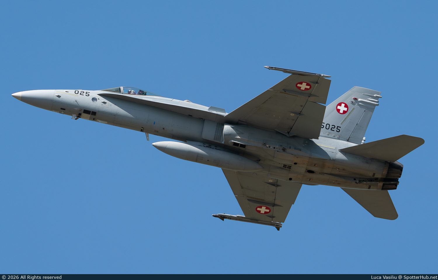 Photo of J-5025 - McDonnell Douglas F/A-18C Hornet operated by Swiss Air Force