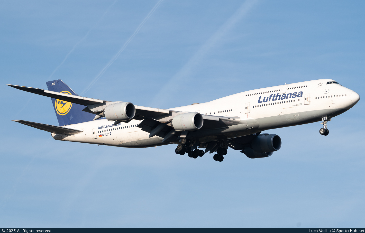 Photo of D-ABYG - Boeing 747-830 operated by Lufthansa