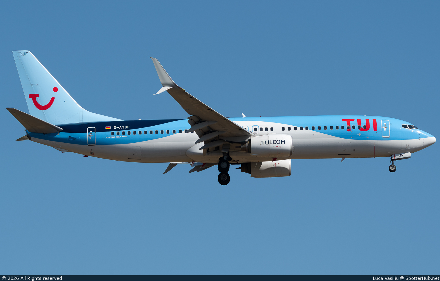 Photo of D-ATUF - Boeing 737-8K5 operated by TUIfly