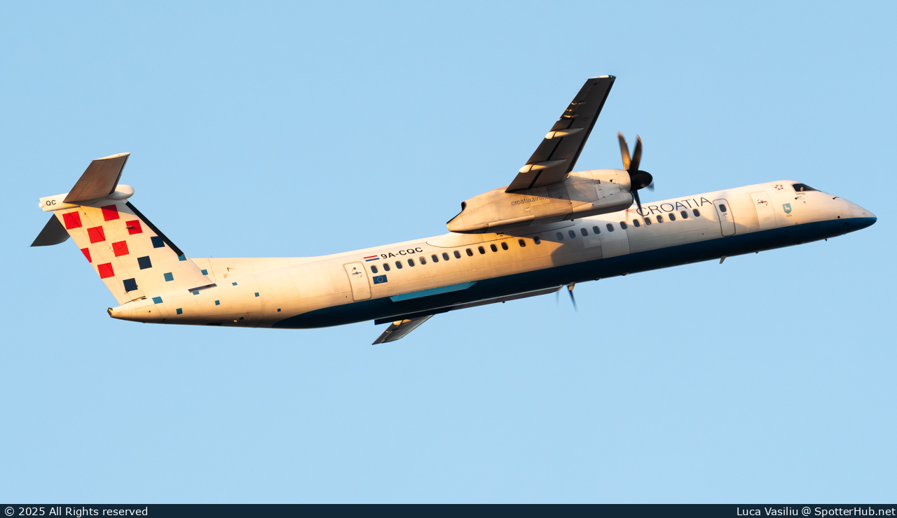 Photo of 9A-CQC - Bombardier DHC-8-402 Dash 8 Q400 operated by Croatia Airlines