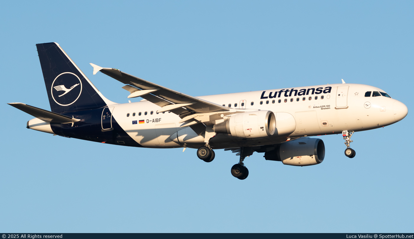 Photo of D-AIBF - Airbus A319-112 operated by Lufthansa