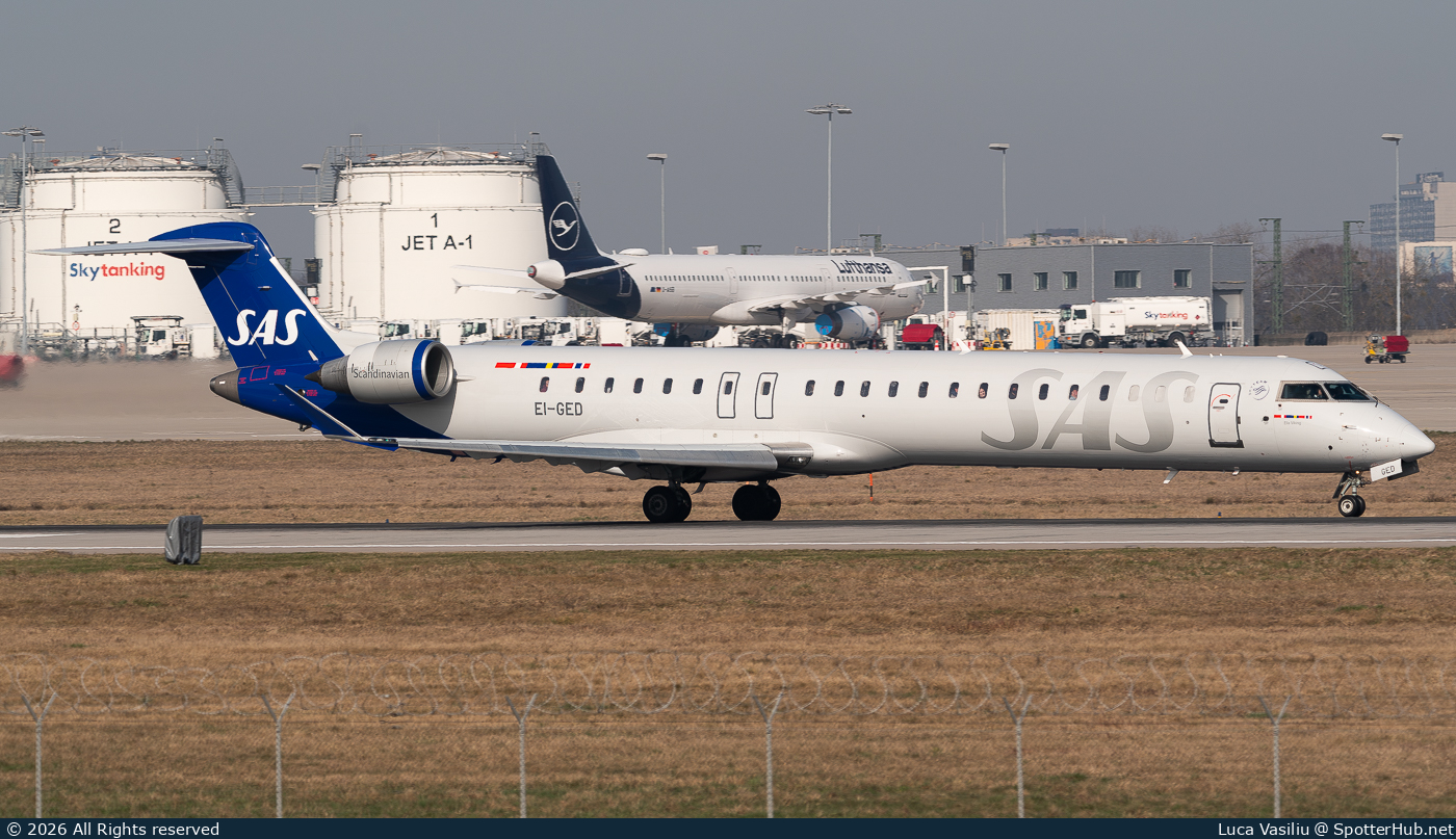 Photo of EI-GED - Bombardier CRJ-900LR operated by SAS Scandinavian Airlines (opb CityJet)