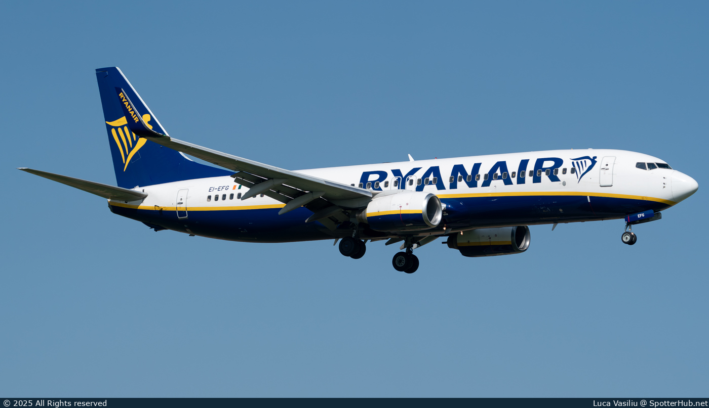 Photo of EI-EFG - Boeing 737-8AS operated by Ryanair
