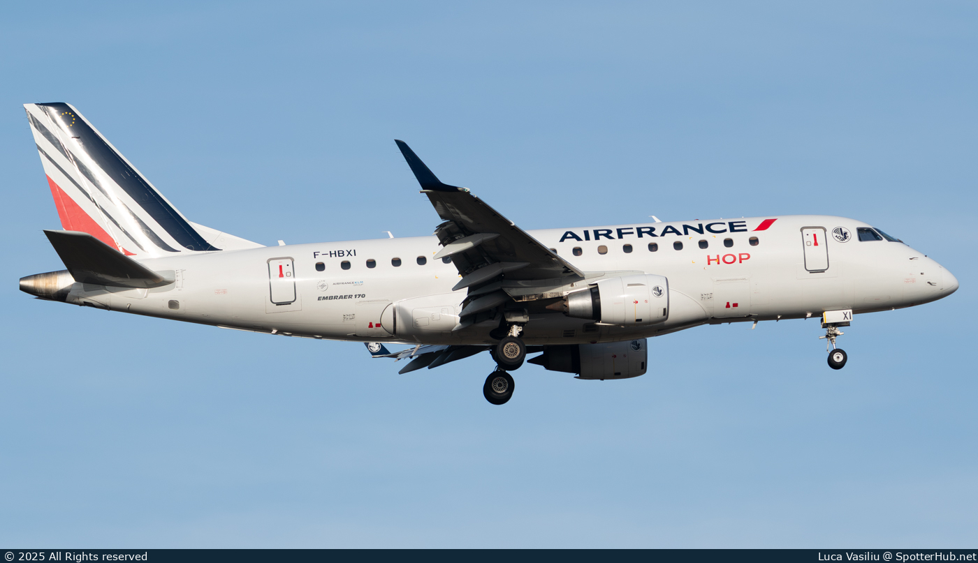 Photo of F-HBXI - Embraer ERJ-170STD operated by Air France HOP