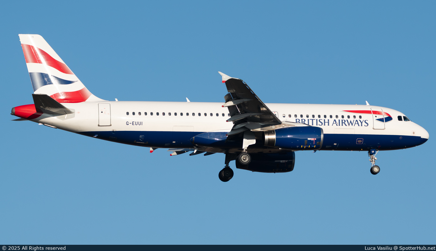 Photo of G-EUUI - Airbus A320-232 operated by British Airways