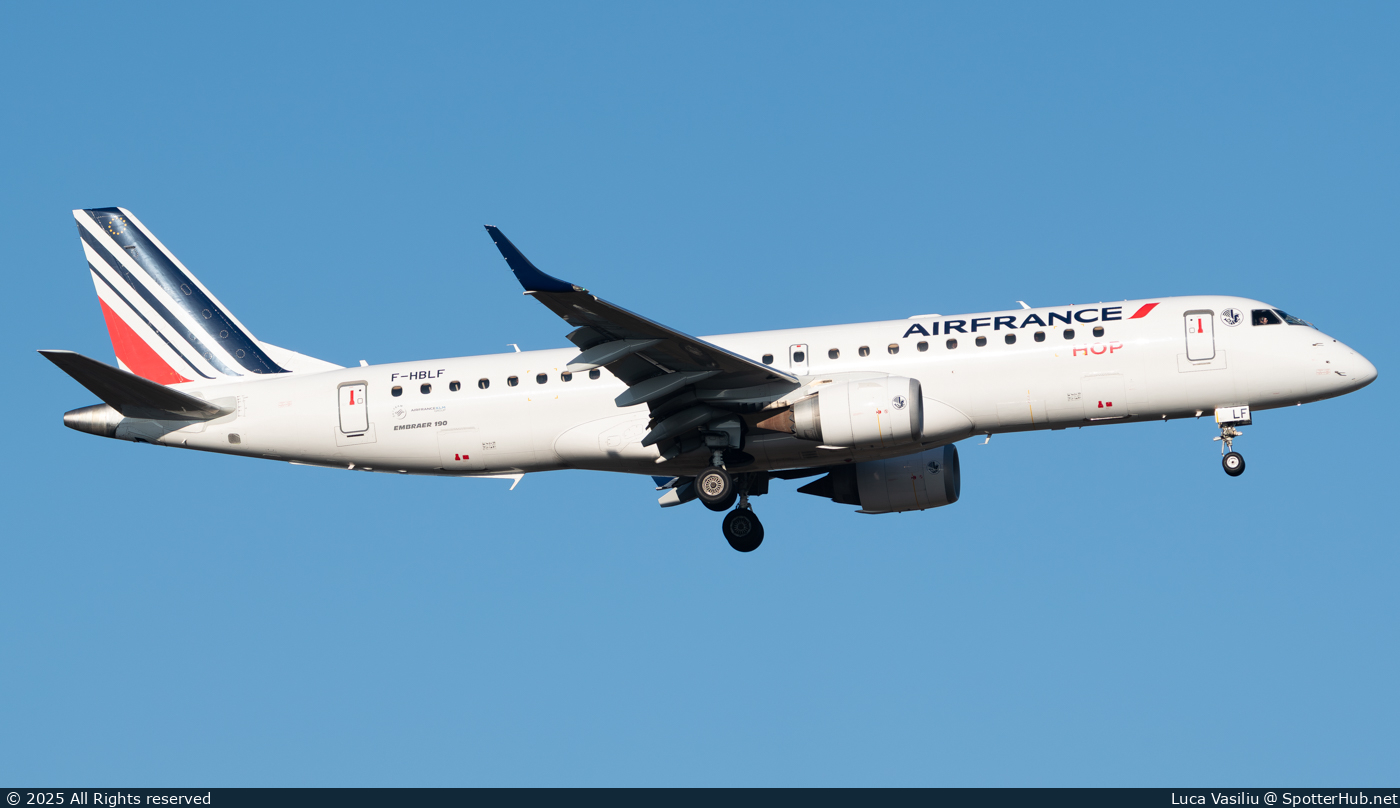 Photo of F-HBLF - Embraer ERJ-190LR operated by Air France HOP