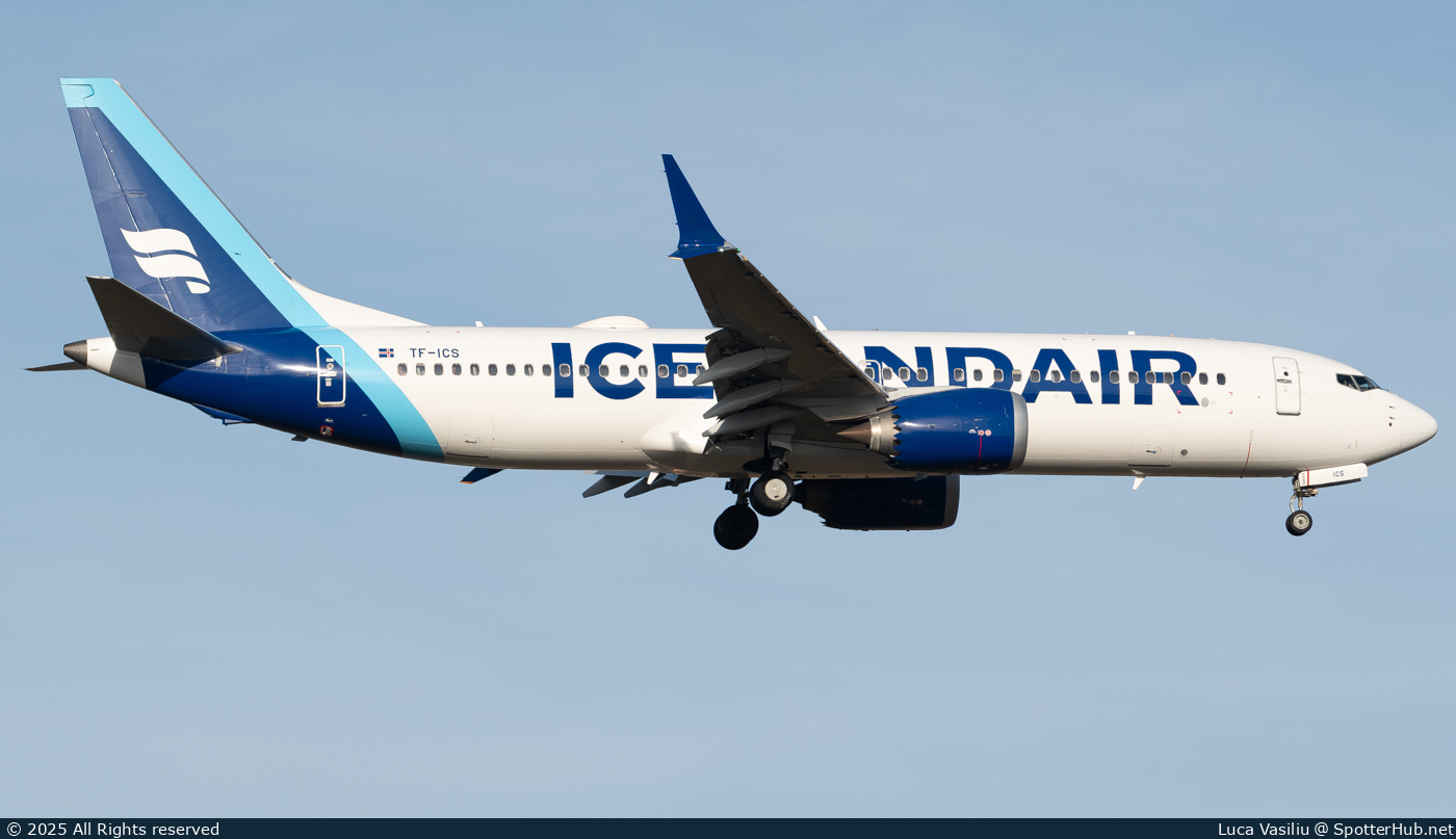 Photo of TF-ICS - Boeing 737 MAX 8 operated by Icelandair