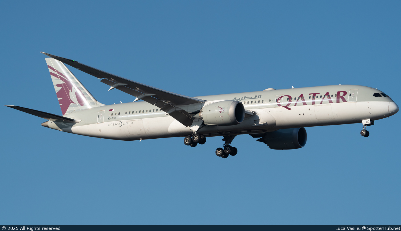 Photo of A7-BHO - Boeing 787-9 Dreamliner operated by Qatar Airways