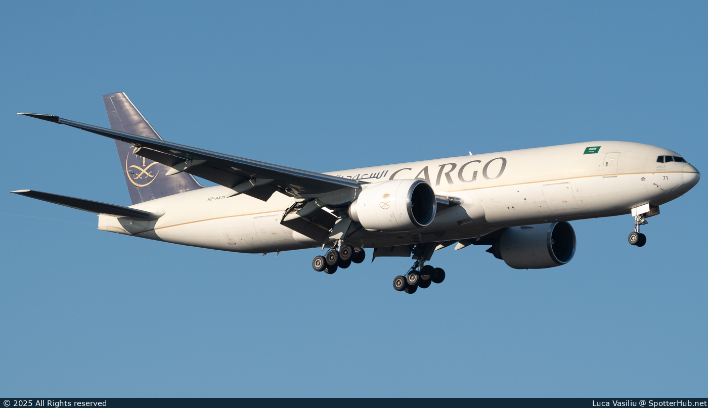 Photo of HZ-AK71 - Boeing 777-FFG operated by Saudia Cargo