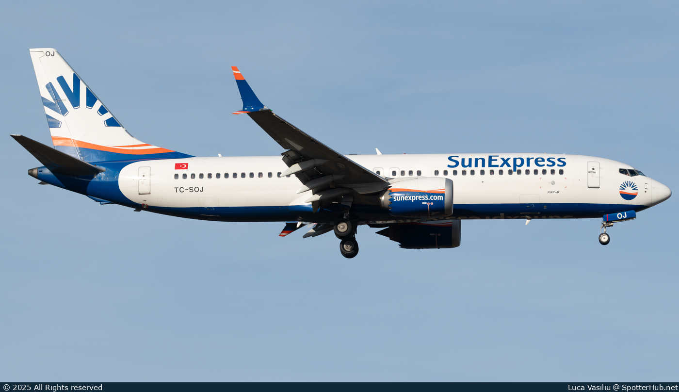Photo of TC-SOJ - Boeing 737 MAX 8 operated by SunExpress