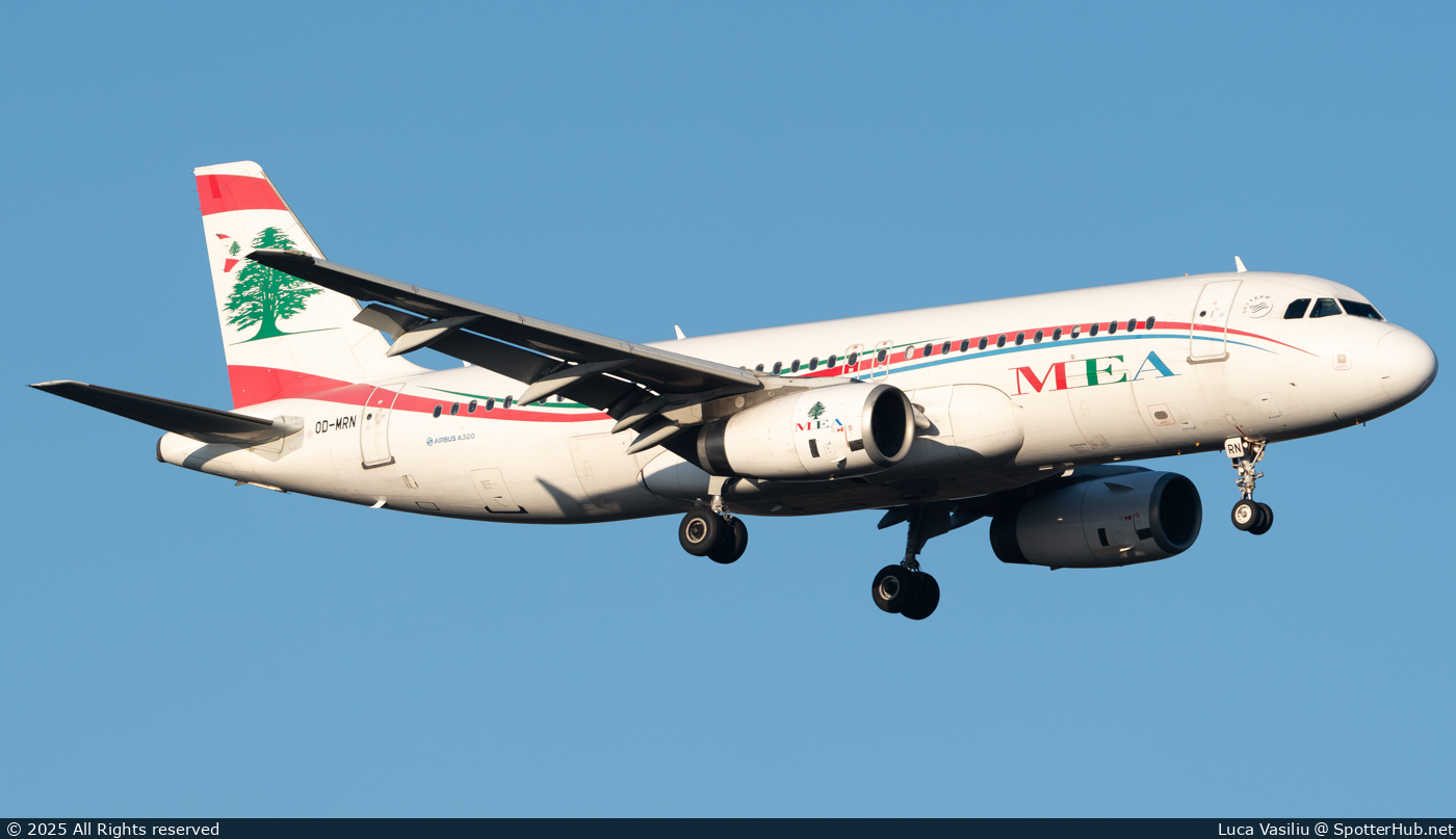 Photo of OD-MRN - Airbus A320-232 operated by MEA Middle East Airlines
