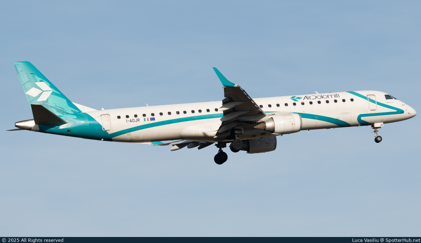 Photo of I-ADJR - Embraer ERJ-195LR operated by Air Dolomiti