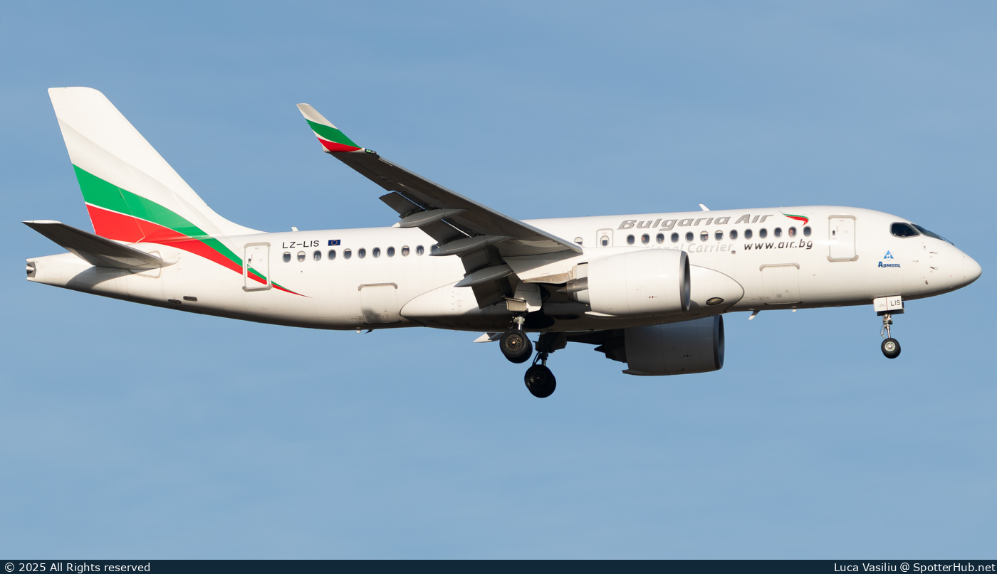 Photo of LZ-LIS - Airbus A220-100 operated by Bulgaria Air