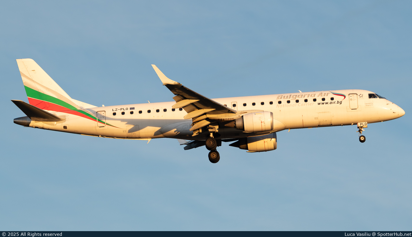 Photo of LZ-PLO - Embraer ERJ-190AR operated by Bulgaria Air