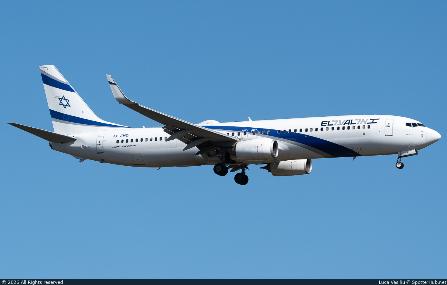 Photo of 4X-EHD - Boeing 737-958(ER) operated by El Al Israel Airlines